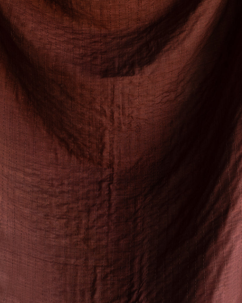 BURGUNDY SILK THROW