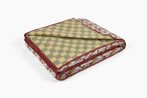 COMMUNE RED MUSHROOM QUILT