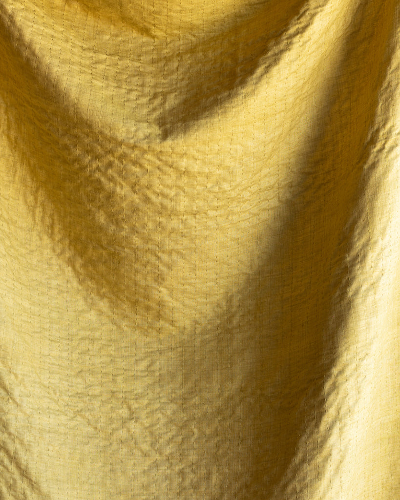GREEN SILK THROW
