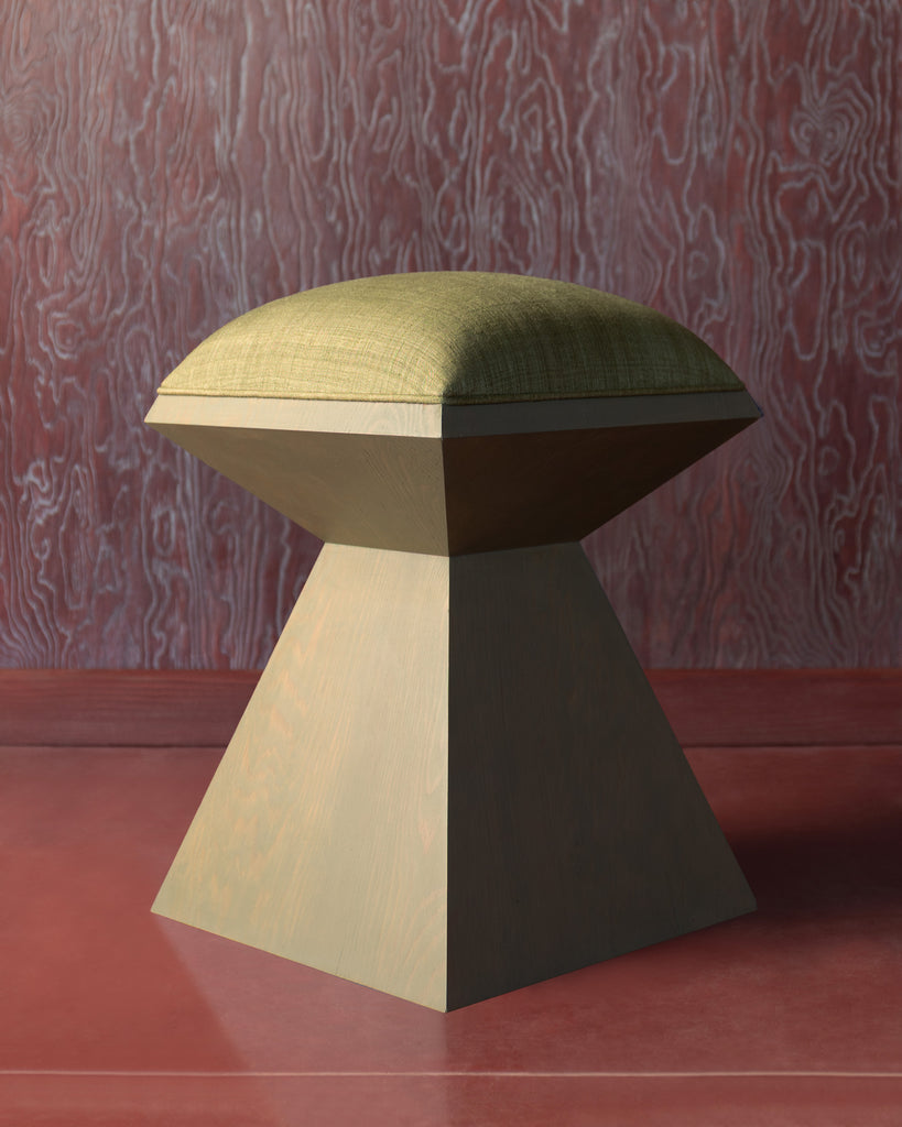 DIAMOND STOOL IN GREEN