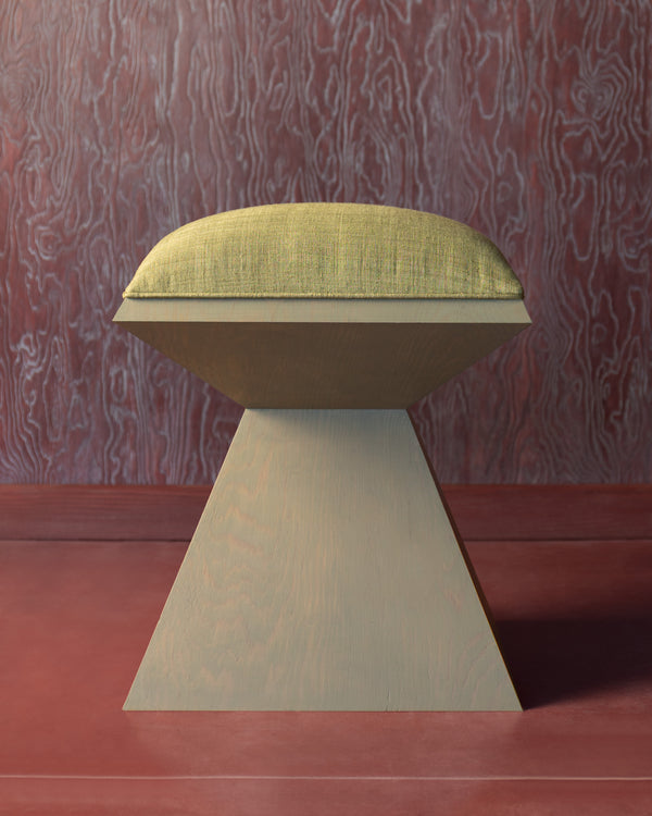 DIAMOND STOOL IN GREEN