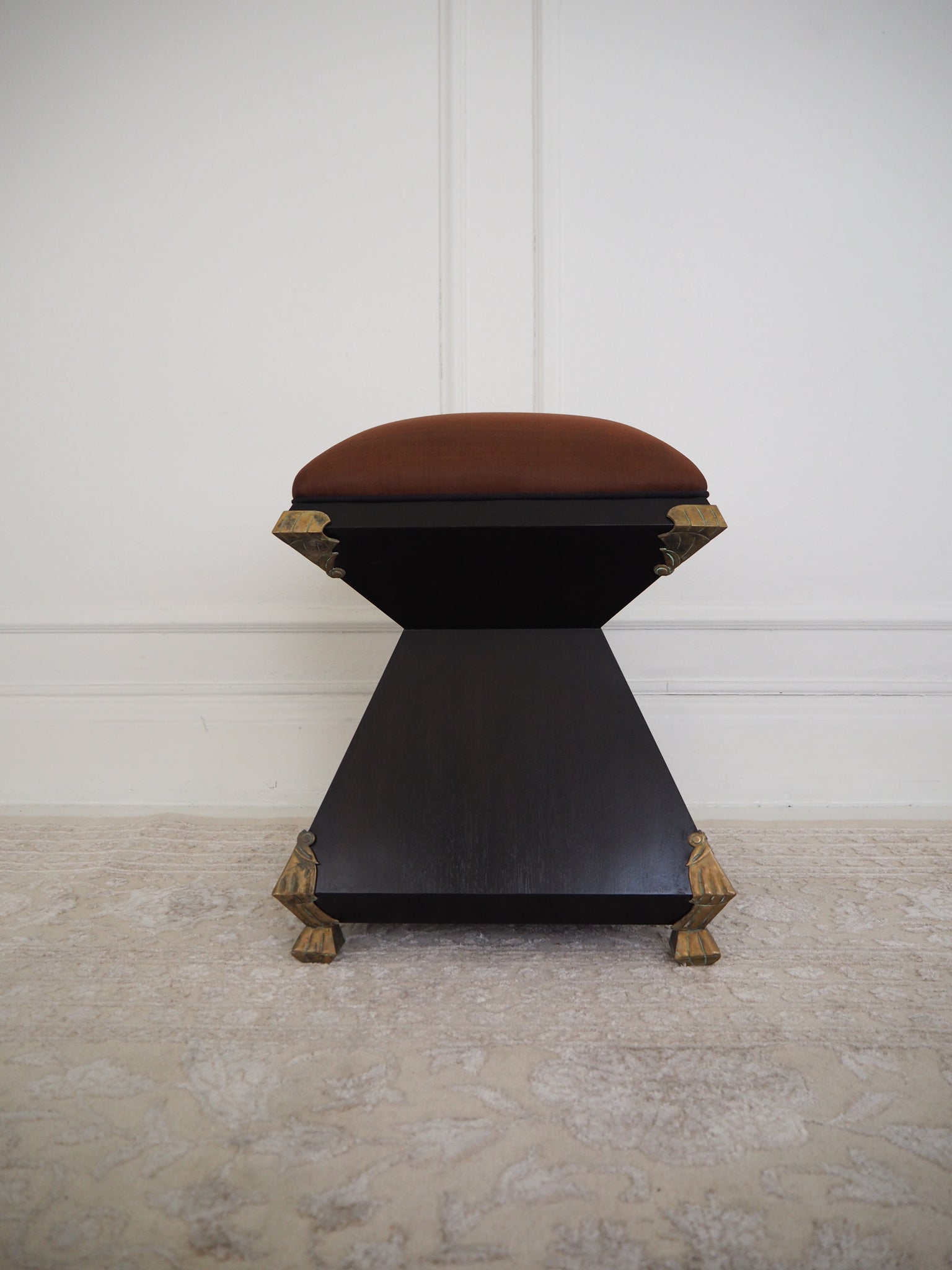Ebonized Walnut Stool