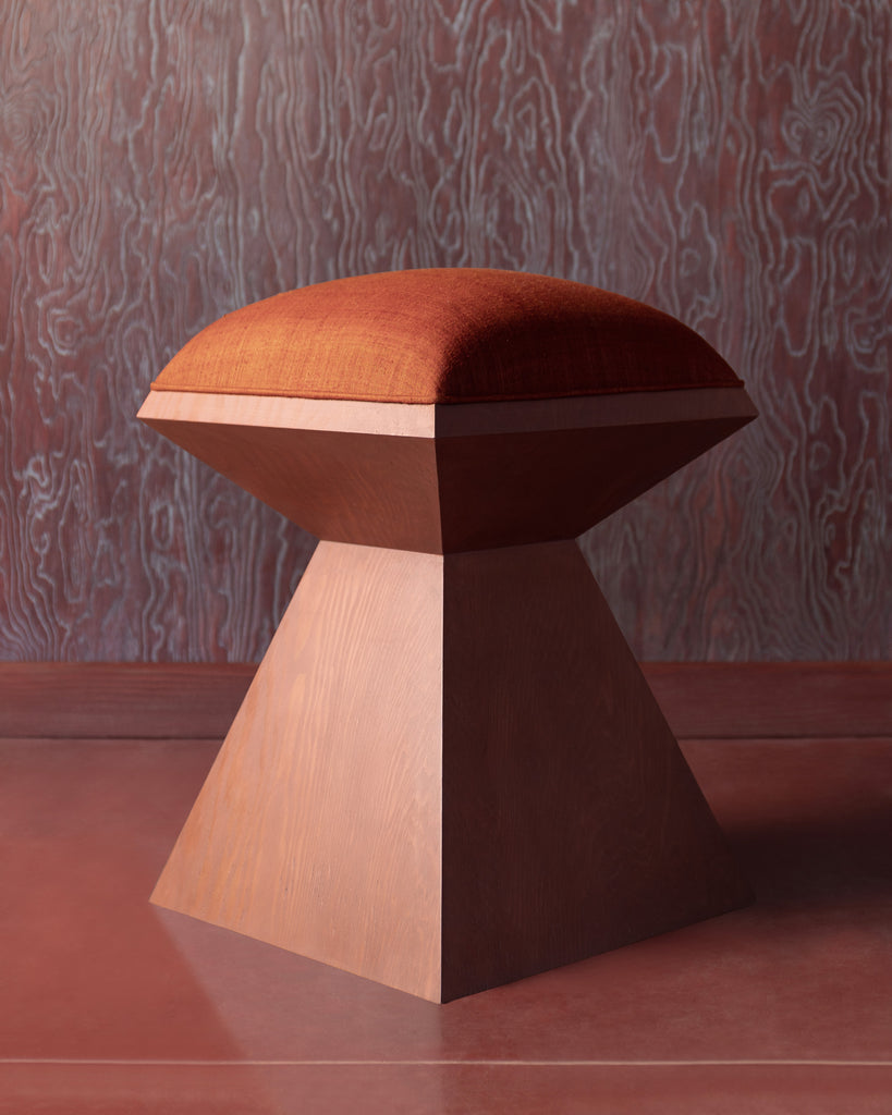 DIAMOND STOOL IN RUST