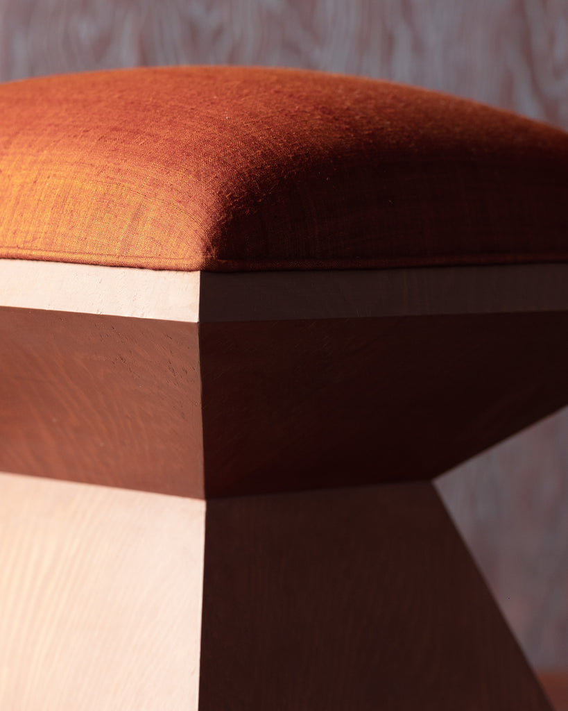 DIAMOND STOOL IN RUST