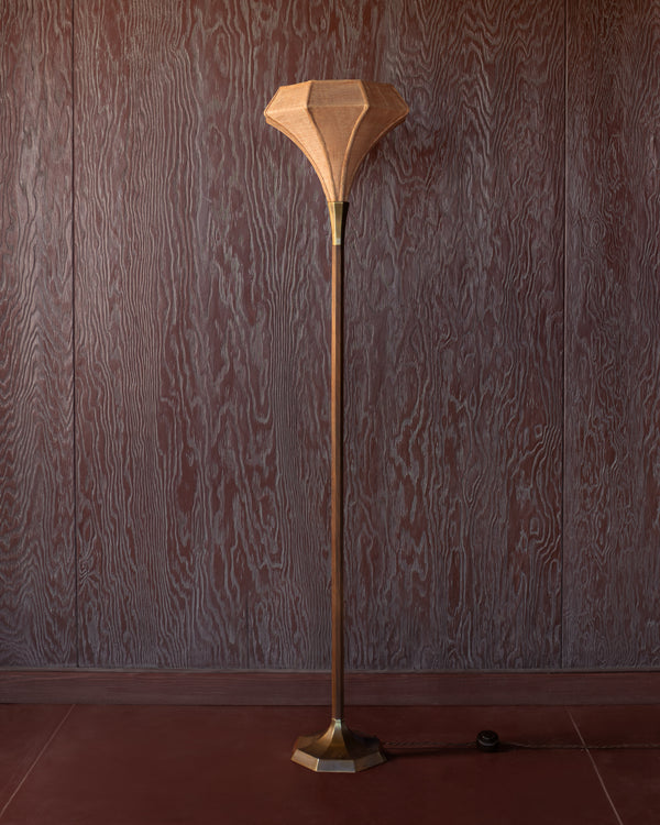 DIAMOND FLOOR LAMP IN PEARL