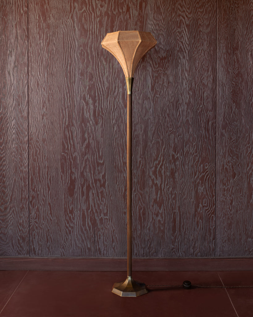 DIAMOND FLOOR LAMP IN PEARL