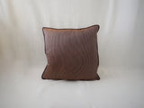 Burgundy Copper Stripe Pillow