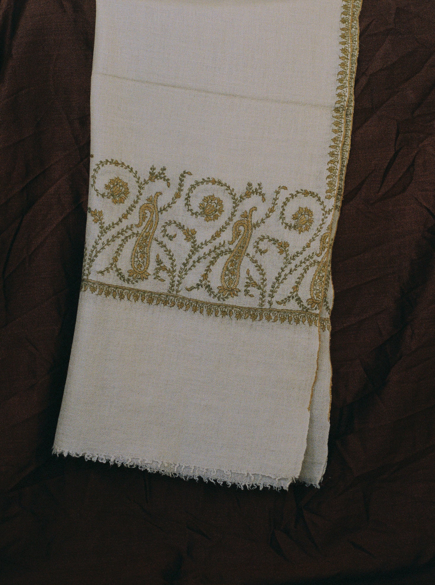 Hand Embroidered Cashmere Pashmina