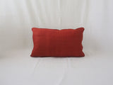 Rust Silk Lumbar Pillow