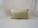 Salmon Stripe Silk Lumbar Pillow