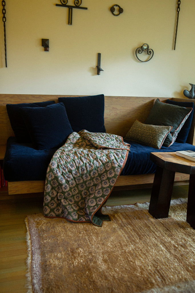 BLOOMING FLOWER LUMBAR PILLOW